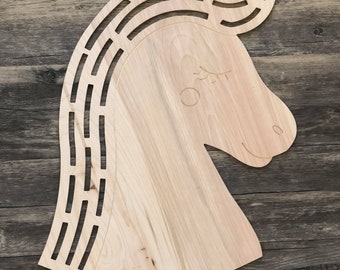 19x19 Unicorn Form - Wood Sign - Wreath Form - Unicorn