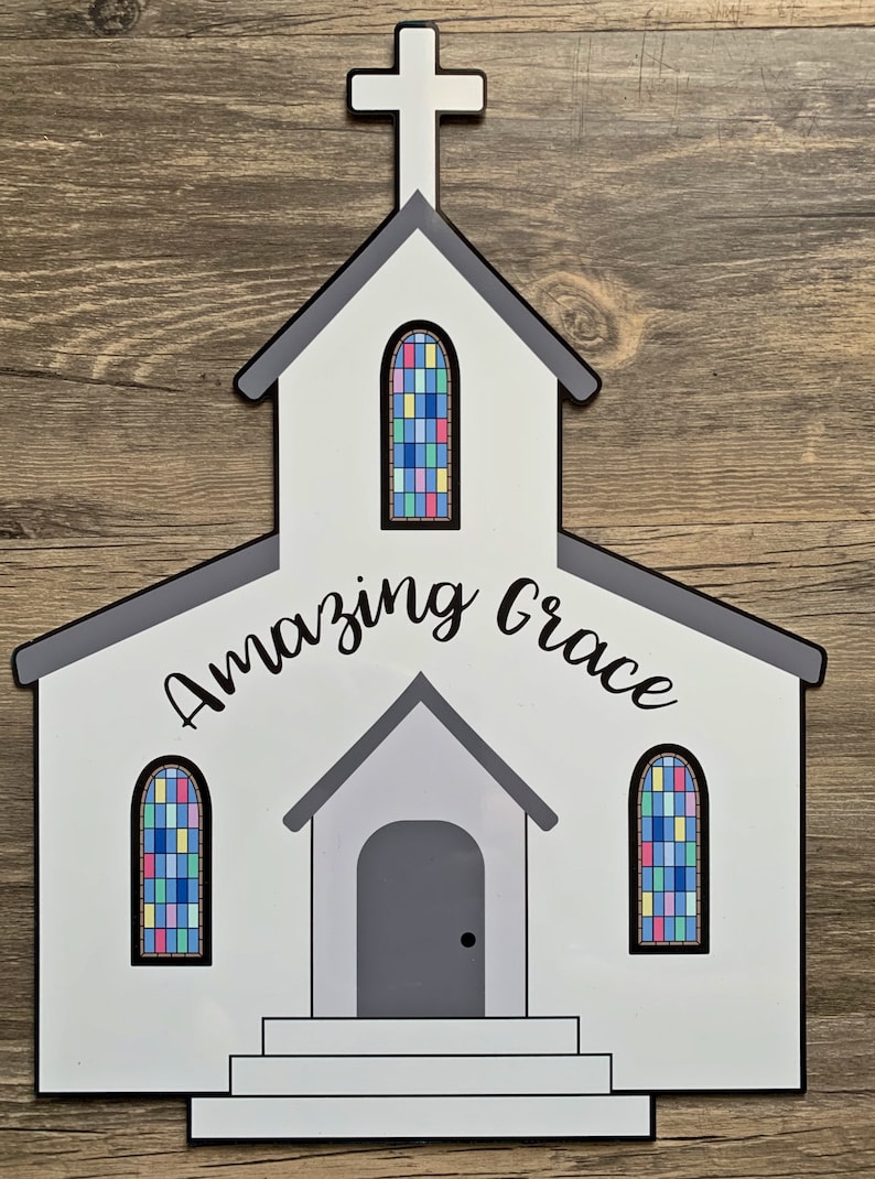 amazing grace wreath metalaluminum sign #501 wreath attachment wreath supplies 13x9\u201d Church