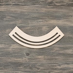 18x4”  Curved Rails - Wood Rails - Swags - Rails
