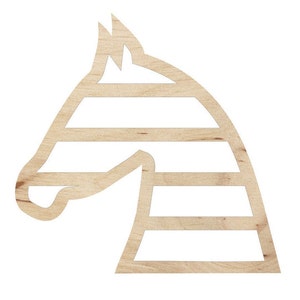 19x19 Horse Form - Wood Rails - Door Hanger