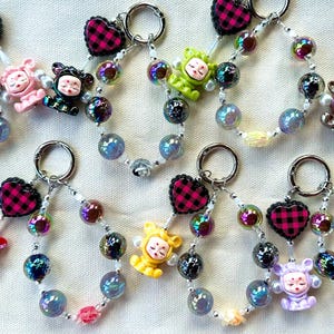 Handmade Skullpanda Phone Charms – Pop Mart Inspired Collectibles