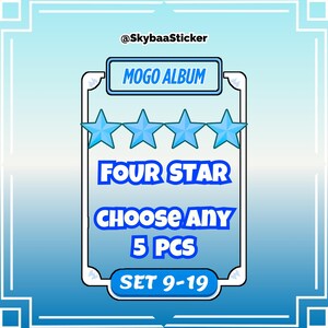Mogo 4 Star Sticker | 5 pcs | Set 9 - 19