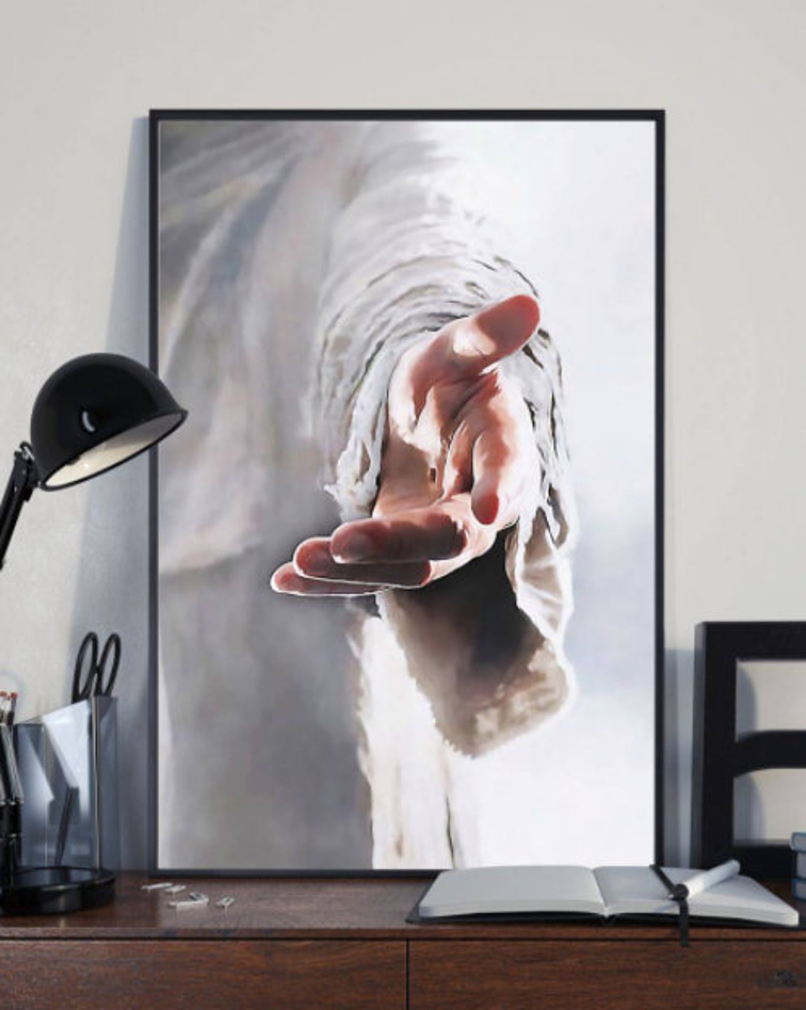 Christian Jesus Canvas Wall Art give Me Your Hand Canvas Etsy