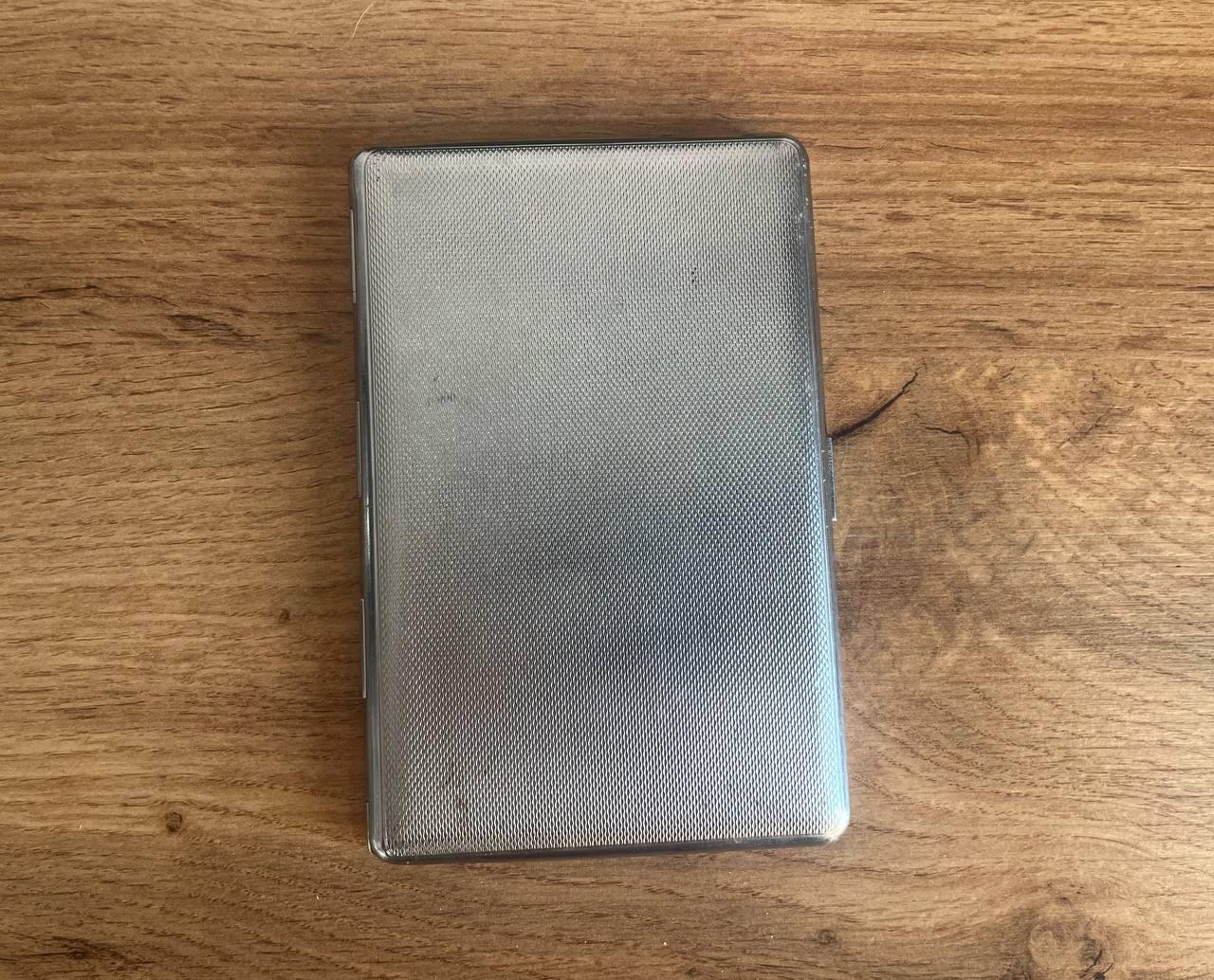 Vintage Parker P Cigarette Case Chrome Art Deco Made in England