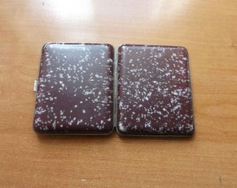 Vintage USSR Cigarette Case – Bakelite Portsigar with Anniversary of October Marking