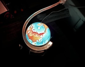 Vintage Rocket Lamp USSR Space Age Night Light Soviet Cosmos Decor 1970s