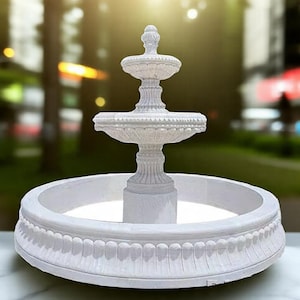 大理石の噴水、家、庭 - Etsy 日本