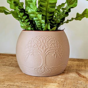 tree of life plant pot, wood tree of life planter, unique home decor, plant lovers gift, eco-friendly planter, stiish plant pot