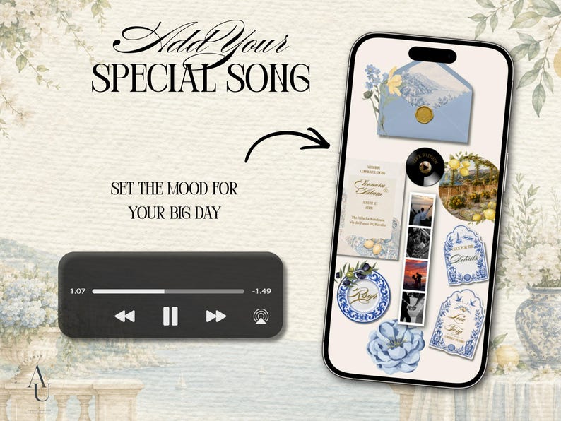 Editable Wedding Website Template, Italian Riviera Canva Wedding Invitation, RSVP Website, Mobile-Friendly, Digital Download image 5