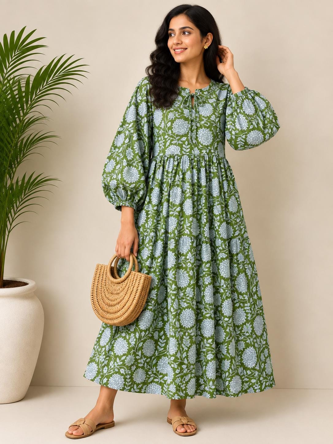 cotton on green dress summer26-dresses