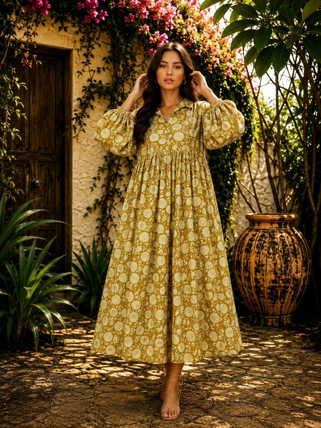 Mustard Gold Dress