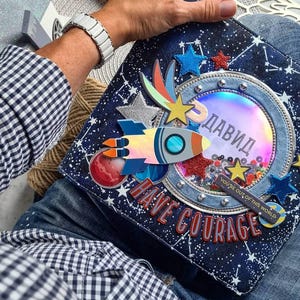 Album personalizzato per neonati "Space"/Libro dei ricordi "Rocket Stars" per ragazzi/regalo personalizzato per neonati/articoli più venduti/ricordo per neonati/regalo per neonati Etsy