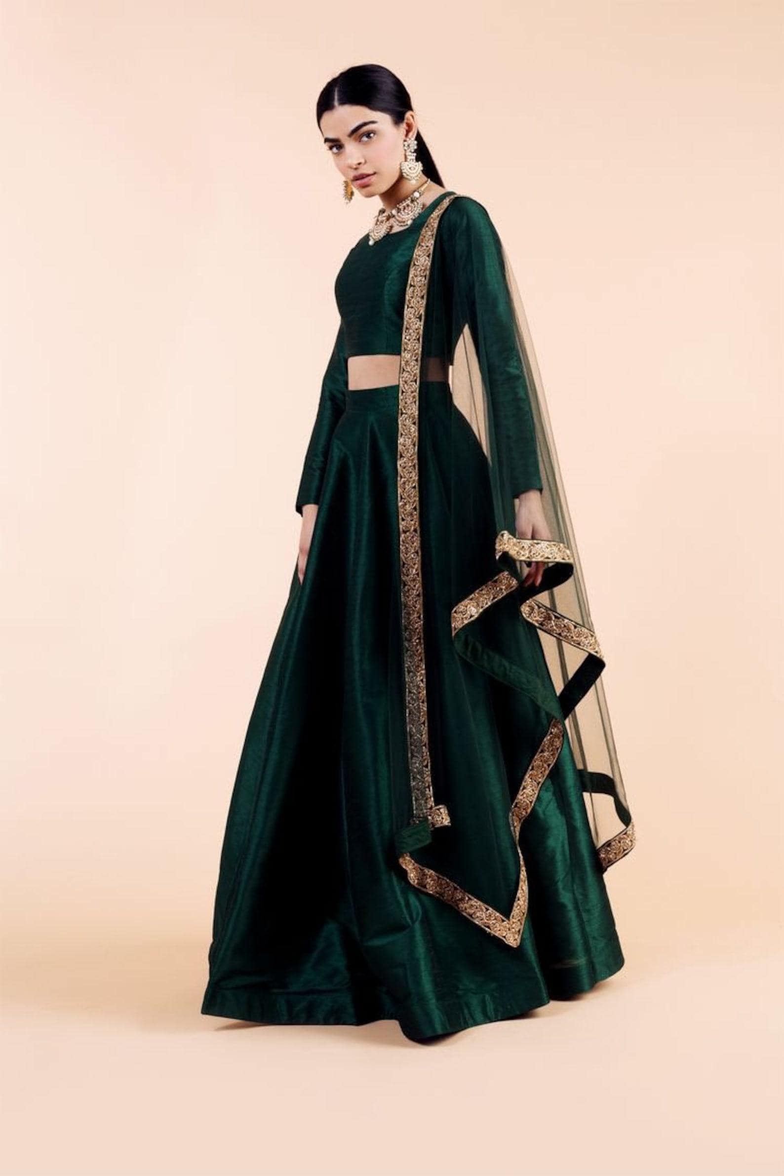green and gold indian dress Gorgeous Lime Green GRGS main image 0
