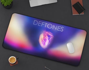 Vibrant Leathers Koi No Yokan Deftones Album Desk Mat | Music Lover's Desk Accessory | Home Office Decor