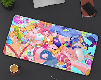 Vibrant Muse Dash Anime Desk Mat | Perfect for Gamers | Art Lovers Gift | Office Decor | Birthday Presents | Home Office Accessories