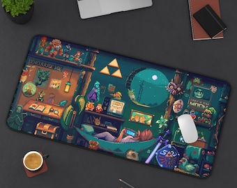 Retro LoZ Link Desk Mat | Gaming Mousepad, Geek Decor