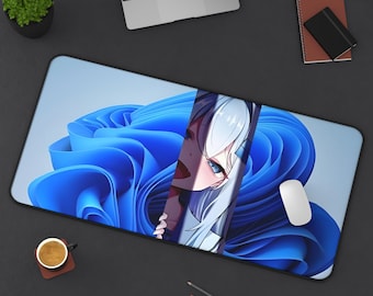 Cute Windows-Chan Desk Mat | Gamer Mouse Pad | Stylish Office Decor | Gift for Students & Professionals