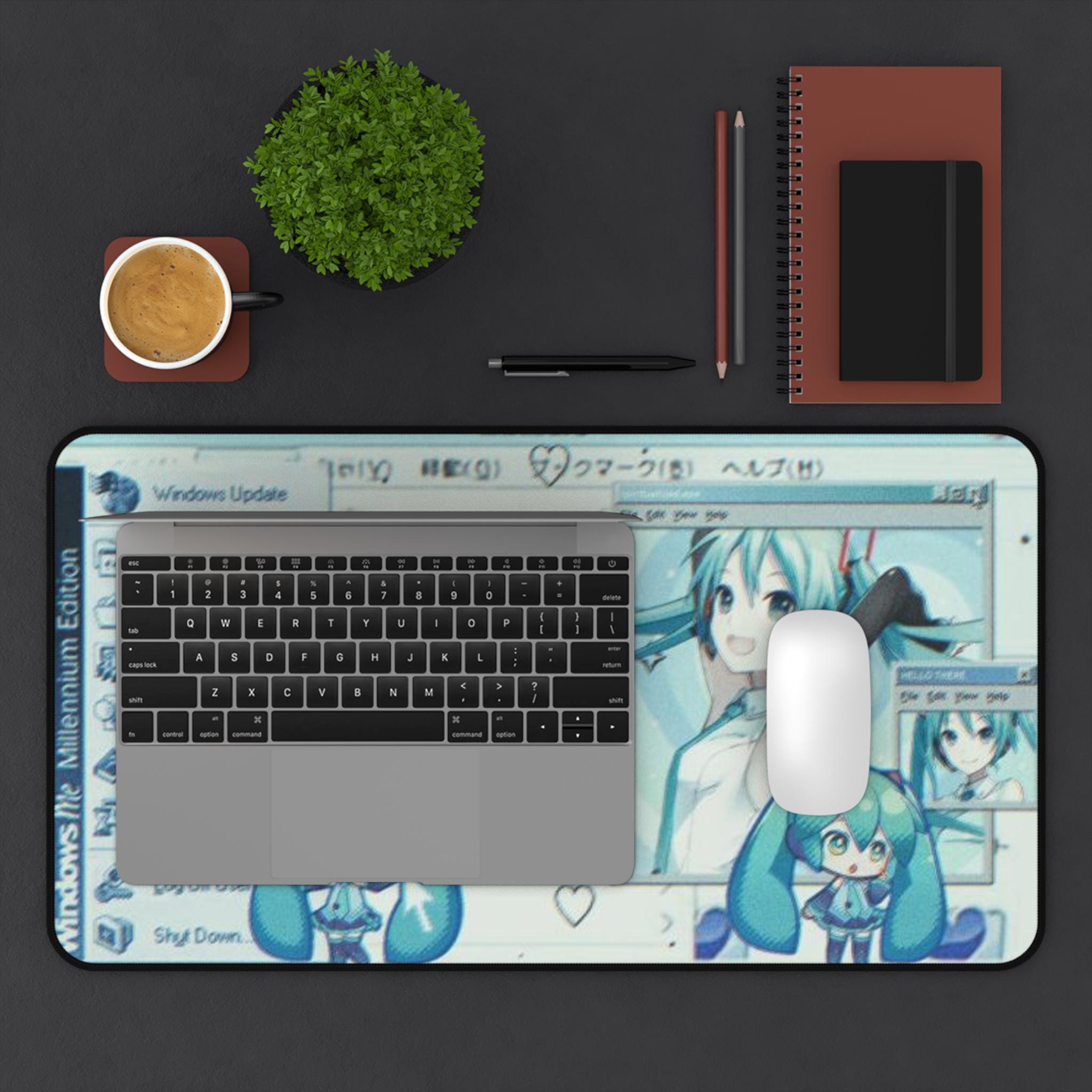 初音ミク デスクマット | かわいいデスクアクセサリー | ゲーマー