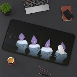 Whimsical Litwick Desk Mat | Cute Home Office Decor | Gamer Mouse Pad | Fun Gift for Students | Unique Desk Accessory