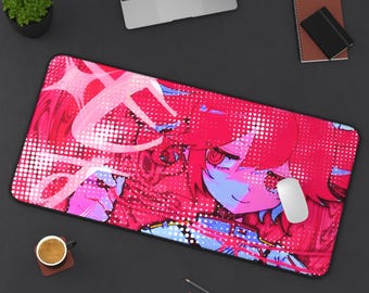 Vibrant Kasane Teto Desk Mat | Anime Gaming Mouse Pad | Unique Office Decor | Gamer Desk Accessory | Otaku Gift