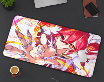 Vibrant Kasane Teto Desk Mat | Colorful Gaming Mouse Pad | Anime Workspace Decor