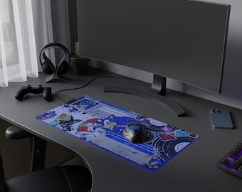 Podkładka pod mysz LED do gier Sonic The Hedgehog: akcesoria dla graczy RGB