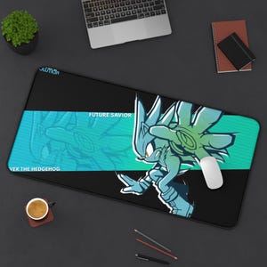 Alfombrilla de escritorio Cool Silver the Hedgehog / Imprescindible para gamers / Alfombrilla de ratón Future Savior / Accesorios para videojuegos / Decoración de oficina