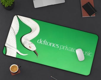 Deftones Private Music Desk Mat | Aesthetic Gaming Accessory | Stylish Office Decor | Gift for Music Lovers | Artful Desk Pad