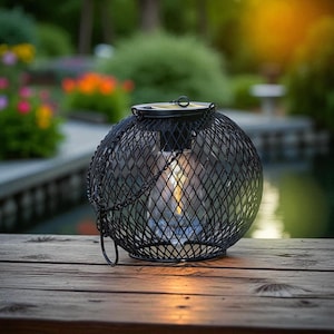 Solar Lantern Outdoor Hanging Lights – Waterproof LED Garden Lamps | Decorative Solar Lights for Yard, Patio, Porch & Landscape Lighting