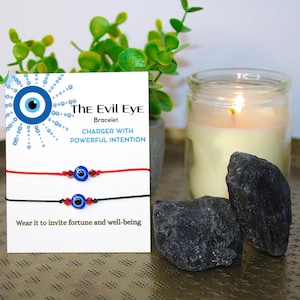 Evil Eye Red String Bracelet: Protection Amulet, Good Luck Jewelry