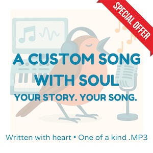 MP3 Custom Song  | Personalised Music Gift | approx. 3-4 minutes | 2–4 Day Delivery