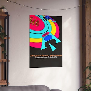 Electric Light Orchestra Neon Over And Out Tour - Vertical Matte Poster- 24&quot;x36&quot;