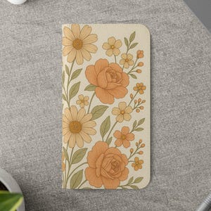 Floral Design Phone Flip Case | Stylish Phone Wallet, Floral Accessories, Gift for Her, Spring Decor, Flower Print Phone Case