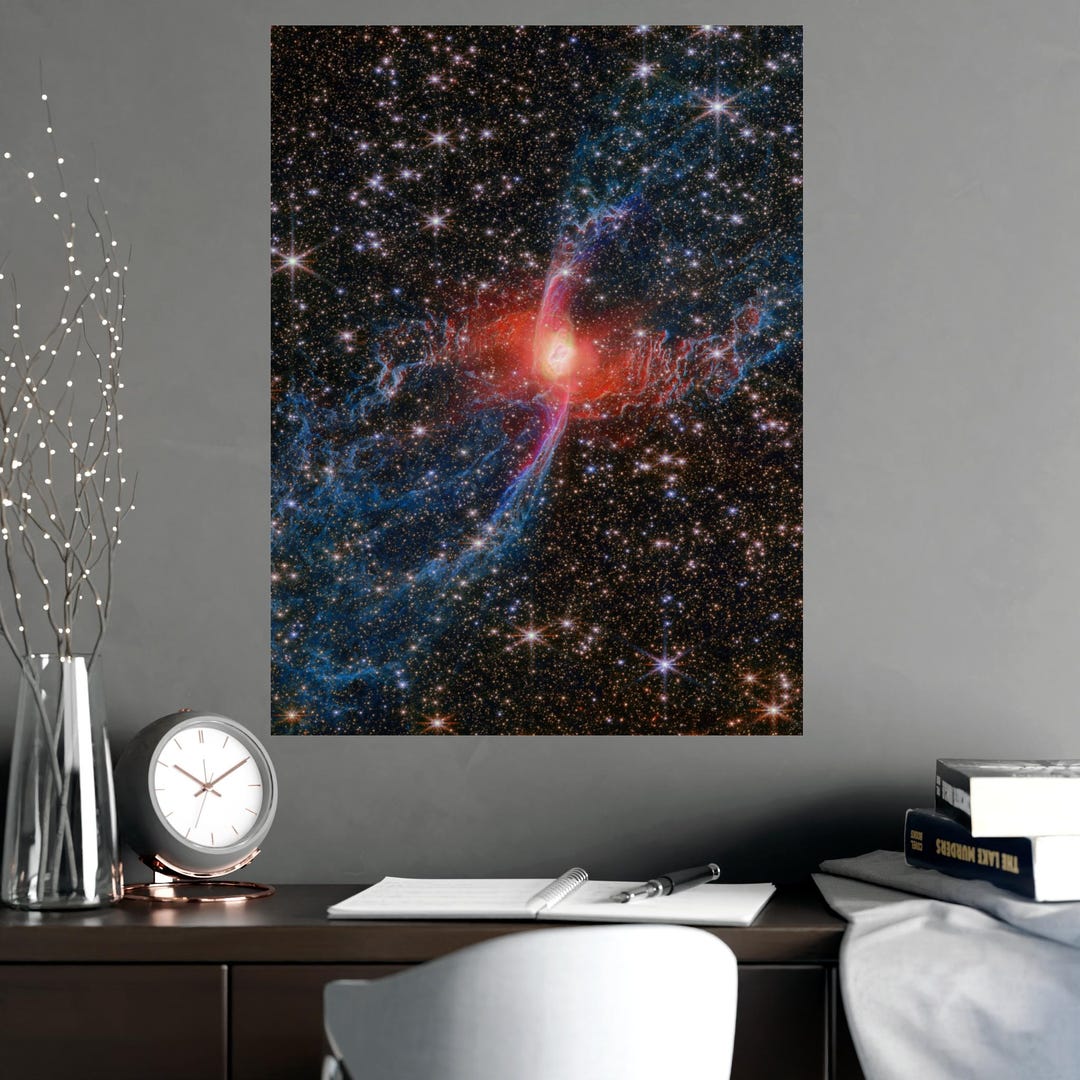Red Spider Nebula Poster NASA Space Print Astronomy Wall Art Outer ...