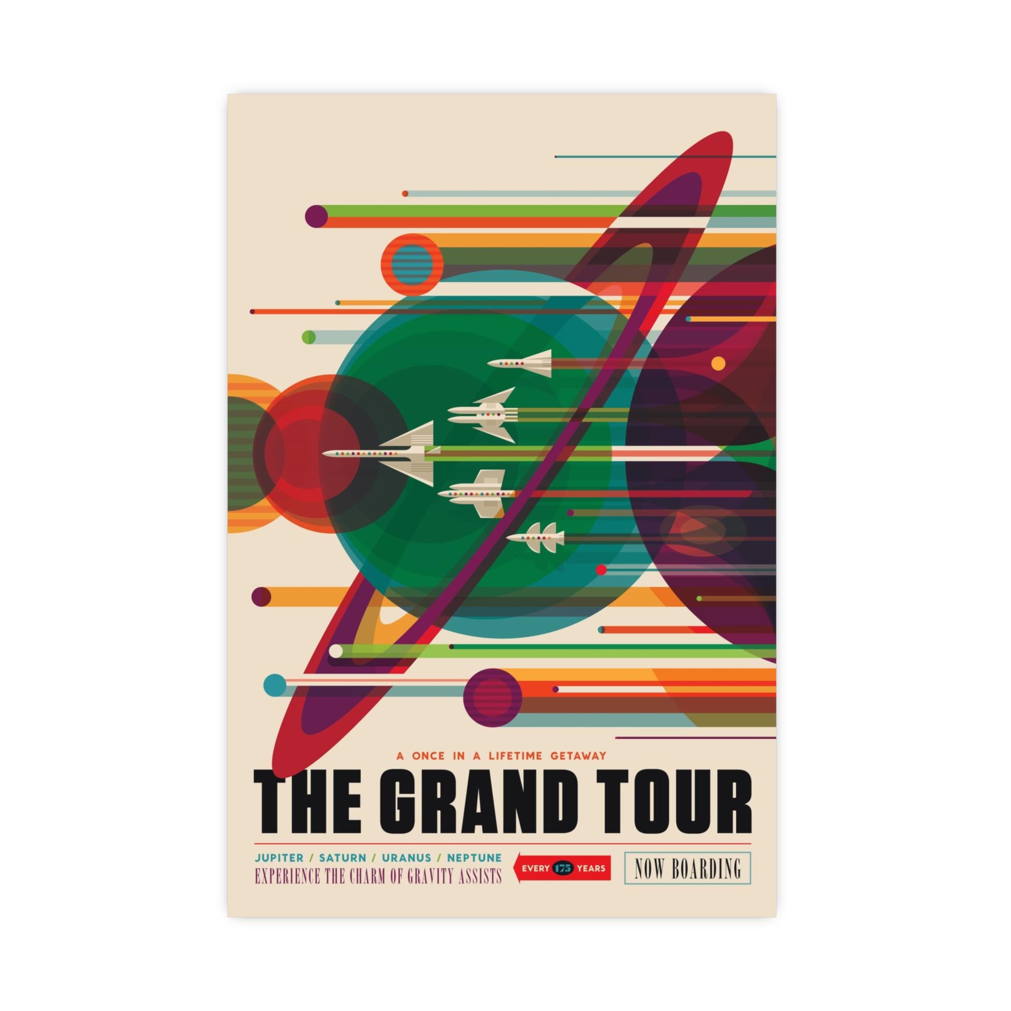 Grand Tour Poster Space Traveler Poster Vintage Space Travel Wall Art ...