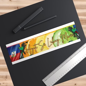 Adesivos vibrantes do Haiti, decalques coloridos para carros, perfeitos para viagens rodoviárias, lembranças e presentes de viagem, orgulho do Haiti, patriotismo do Haiti, citação