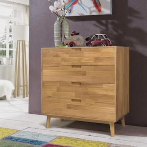 Solid Wood Sideboard, Side Table, Credenza, High Dresser, Media High Sideboard, Solid Wood Cabinet, Wooden Cabinet with Drawers