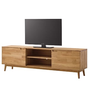 Aparador, mesa de suporte de TV de madeira, mesa de madeira maciça, mesa lateral, armário de TV, aparador, suporte de TV, cômoda alta, móvel baixo para mídia