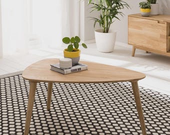 Mesa de centro nido / Mesa de centro minimalista / Mesa nido moderna / Mesa nido de roble macizo / Mesa de centro de madera hecha a mano
