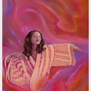 Limited edition giclee print titled &quot;Dance&quot; by artist Eerin Vink - dance art print, dance art, dancer painting, dancer print, dancing art