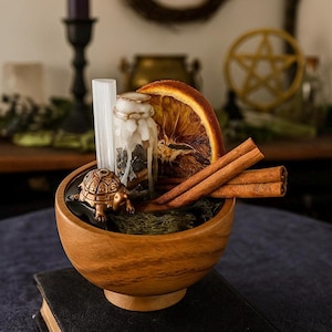 Abundance Bowl, Money Bowl, Miniature Altar, Goddess Altar, Prosperity Altar, Witch Altar, Manifestation Bowl, Spell Bowl, Spell Jar