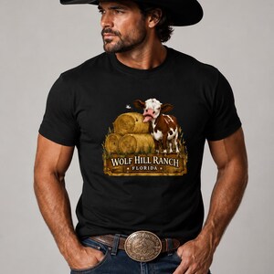Dennis Wolf Hill Ranch Cow Farm T-shirt
