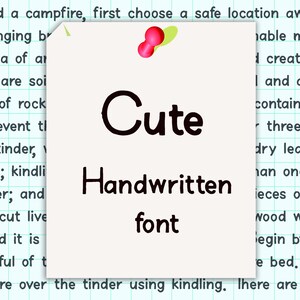 Cute Handwritten Font, Minimalistic Font, Neat Font, Handwriting Font, Cute Handwriting, Neat Handwriting, Digital Planner Font