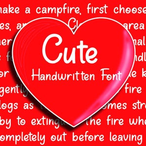 Cute Handwritten Font, Sweet Handwriting Font, Neat Font, Handwriting Font, Script Handwriting, Neat Handwriting, Digital Planner Font