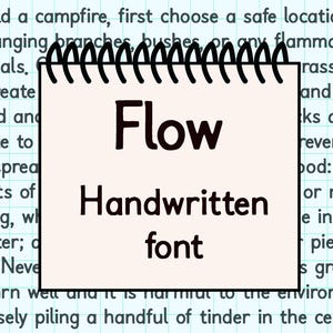 Readable Flow Handwriting Font, Minimalistic Font, Neat Font, Handwriting Font, Cute Handwriting, Neat Handwriting, Digital Planner Font
