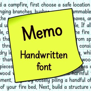 Casual Note Handwriting Font, Minimalistic Font, Neat Font, Handwriting Font, Cute Handwriting, Neat Handwriting, Digital Planner Font