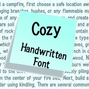 Cozy Handwritten Font, Minimalistic Font, Neat Font, Handwriting Font, Cute Handwriting, Neat Handwriting, Digital Planner Font, neat font