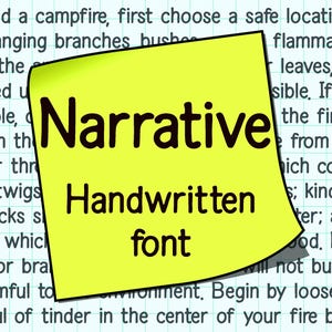 Narrative Flow Handwriting Font, Minimalistic Font, Neat Font, Handwriting Font, Cute Handwriting, Neat Handwriting, Digital Planner Font