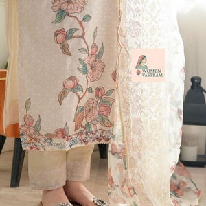 Indian Traditional Wedding Wear Kurta Palazzo & Dupatta Set Readymade Salwar Kameez Women And Girls Gift For Her Designer Stitch Salwar Suit