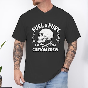 Skull Biker Shirt, Vintage Motorcycle Graphic Tee